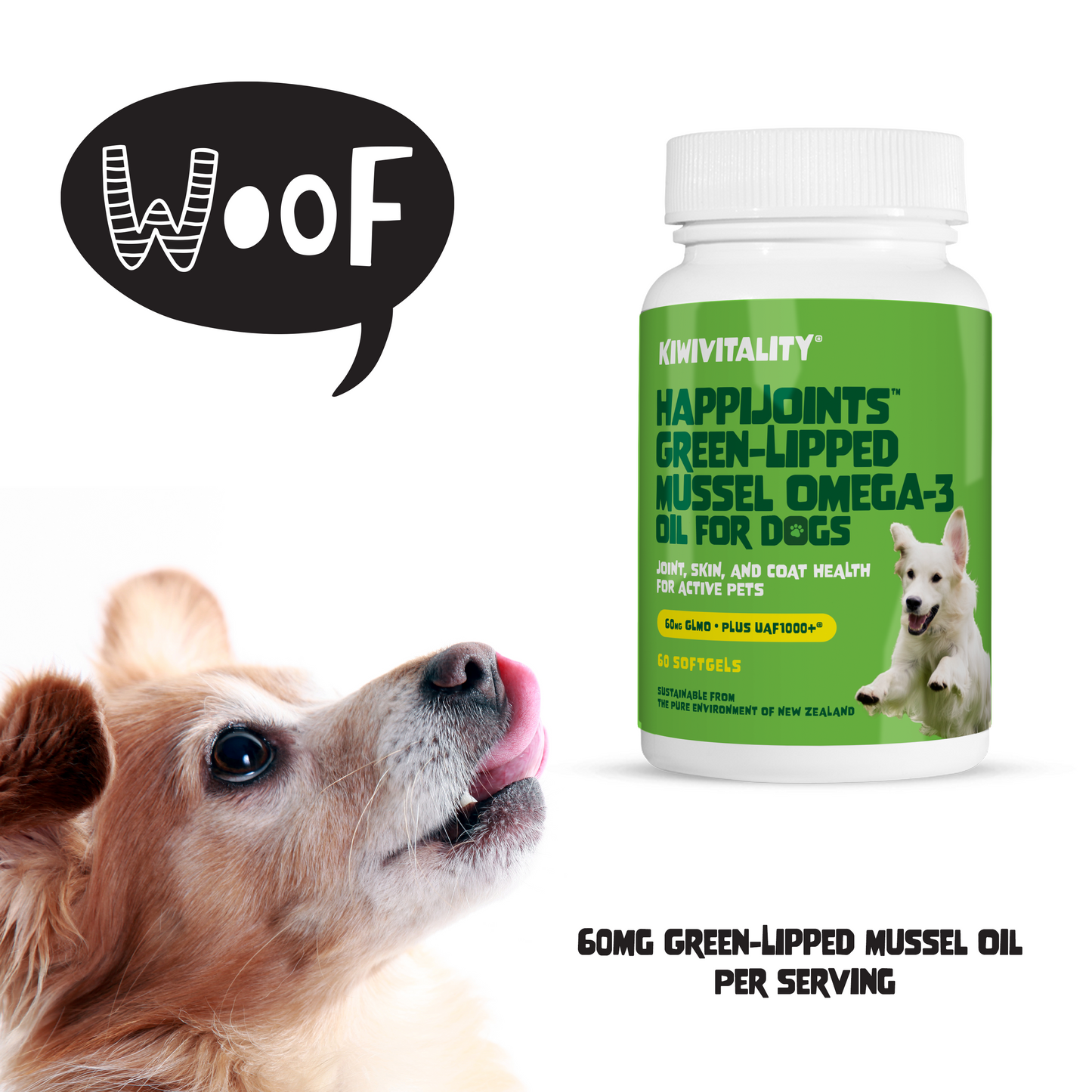 Green-Lipped Mussel Omega-3 Oil for Dogs